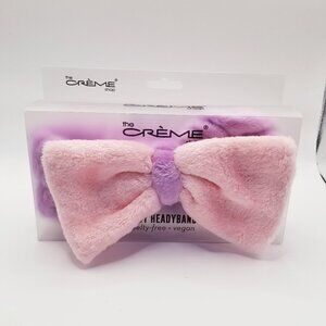 The Creme Shop 3D Plush Pink and Purple Bow Headband